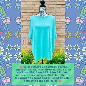 NWT Agnes & Dora Light Green Boxy T, Size XL